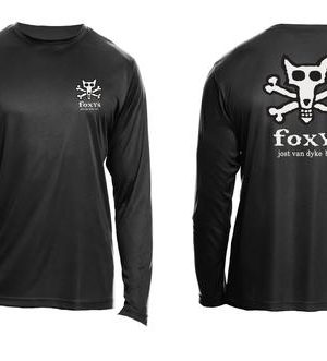 Foxy's Skull & Crossbones Long Sleeve Performance Tee
